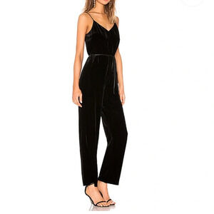 Rag & Bone Jamie Velvet Jumpsuit in Black Size 2
